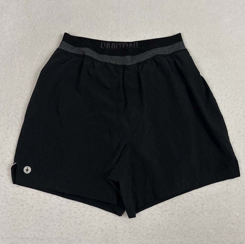 Smartwool Merino Sport Lined Shorts Men’s Medium Black 8 Inch Running